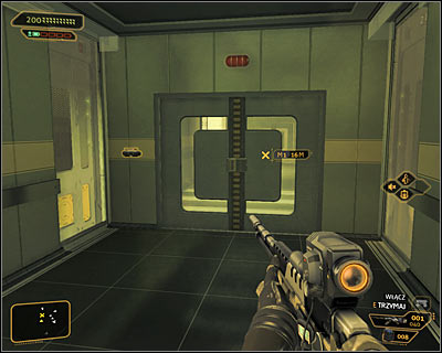 Regardless of the decisions made thus far, you have to reach the northern part of the level (screen above) - (9) Peaceful solution: Reaching room 802-11 - Confronting Eliza Cassan - Deus Ex: Human Revolution Game Guide