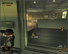 All other options imply using the eastern corridor #1 - (9) Peaceful solution: Reaching room 802-11 - Confronting Eliza Cassan - Deus Ex: Human Revolution Game Guide