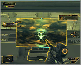 If you have the advanced camouflage (Cloaking System), you can of course safely pass through the whole room - (9) Peaceful solution: Reaching room 802-11 - Confronting Eliza Cassan - Deus Ex: Human Revolution Game Guide