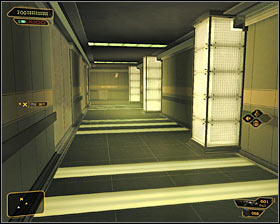 Use the north Data Processing Area exit #1 - (9) Peaceful solution: Reaching room 802-11 - Confronting Eliza Cassan - Deus Ex: Human Revolution Game Guide