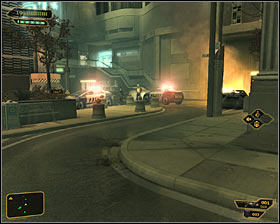 Regardless of whether you have met with Haas or not, get out of the Chiron building - (1) Reaching the Convention Center - Finding Isaias Sandoval - Deus Ex: Human Revolution Game Guide