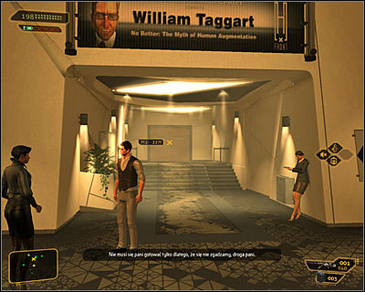 Regardless of the chosen path, you have to now reach the double door leading to the southern part of level 3 (screen above) - (2) Reaching the VIP section - Finding Isaias Sandoval - Deus Ex: Human Revolution Game Guide