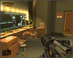 Its a good idea to take place by the main passage leading to the backstage #1, as that way you could easily eliminate the incoming guards - (4) Find information on Sandovals whereabouts - Finding Isaias Sandoval - Deus Ex: Human Revolution Game Guide