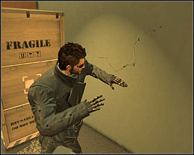 During the attempt to leave the building you also need to take into consideration that the area might be still patrolled by some guards - (5) Aggressive solution: Get out of the Convention Center - Finding Isaias Sandoval - Deus Ex: Human Revolution Game Guide
