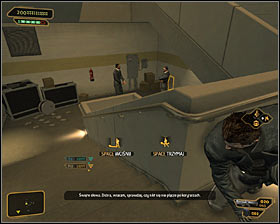 Regardless of the chosen method, you have to reach the staircase #1 - (5) Aggressive solution: Get out of the Convention Center - Finding Isaias Sandoval - Deus Ex: Human Revolution Game Guide