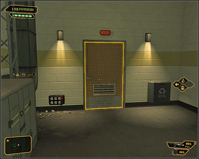 Go down to the last level and turn left - (5) Aggressive solution: Get out of the Convention Center - Finding Isaias Sandoval - Deus Ex: Human Revolution Game Guide