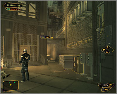 Sandovals apartment can be found nearby the Chiron building in which you began the second visit in Detroit, so you should remember your way back there (passage behind the gas station or the underground tunnel) - (6) Get inside Sandovals apartment - Finding Isaias Sandoval - Deus Ex: Human Revolution Game Guide