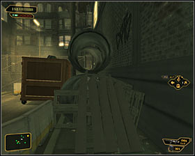 You dont need to worry about ending up inside the gang territory, as much has changed from your last visit and there arent any enemies here now #1 - (10) Returning to the helipad - Finding Isaias Sandoval - Deus Ex: Human Revolution Game Guide