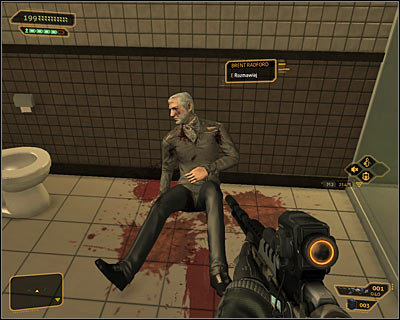 Now you can approach the heavily wounded Brent Radford and initiate a conversation - Acquaintances Forgotten (steps 1-3) - Side quests - Deus Ex: Human Revolution Game Guide