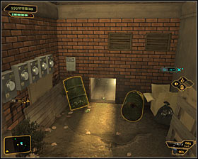 Radfords locker can be found in the alley west of the police station, to be precise beside the sewer descent which you have used during your previous visit in Detroit - Acquaintances Forgotten (steps 4-8) - Side quests - Deus Ex: Human Revolution Game Guide