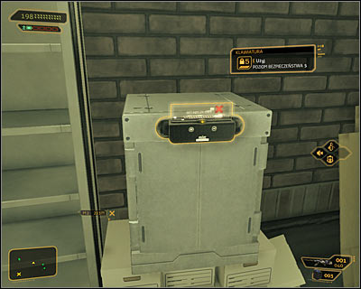 Now approach the safe (screen above) beside which one of the men in black was standing - Acquaintances Forgotten (steps 4-8) - Side quests - Deus Ex: Human Revolution Game Guide