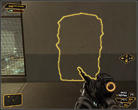 You have to think about how to get to level -1 - (5) Peaceful solution: Going through the Harvesters hideout - Find Vasili Sevchenkos GPL Device - Deus Ex: Human Revolution Game Guide