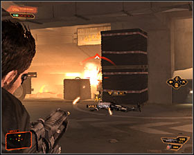 Make sure that youve eliminated enemies close to you and head towards the ramp leading to lower level -1 of the hideout #1 - (5) Aggressive solution: Going through the Harvesters hideout - Find Vasili Sevchenkos GPL Device - Deus Ex: Human Revolution Game Guide