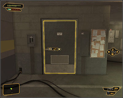 Whichever path you have chosen, you need to get to the door marked by the game, in the southwestern part of level -2 (screen above) - (5) Aggressive solution: Going through the Harvesters hideout - Find Vasili Sevchenkos GPL Device - Deus Ex: Human Revolution Game Guide