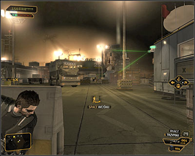 Before you start exploring the port, you should know a little about it - (4) Peaceful solution: Retrieving the package from the shed - Stowing Away - Deus Ex: Human Revolution Game Guide