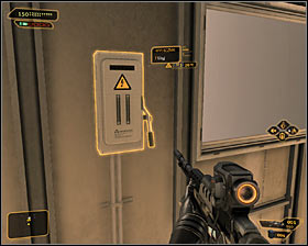 Right after jumping down go under the stairs and look for an entrance to the air vent #1 - (4) Peaceful solution: Retrieving the package from the shed - Stowing Away - Deus Ex: Human Revolution Game Guide