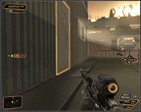 4 - (4) Aggressive solution: Retrieving the package from the shed - Stowing Away - Deus Ex: Human Revolution Game Guide