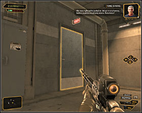 Wait until robot goes away and head in the opposite direction and then turn east #1 - (5) Peaceful solution: Getting inside the port warehouse - Stowing Away - Deus Ex: Human Revolution Game Guide