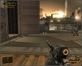After securing the area you will be able to focus on the exploration of the port - (5) Peaceful solution: Getting inside the port warehouse - Stowing Away - Deus Ex: Human Revolution Game Guide