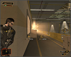 Make sure that the warehouse is secured and use western stairs #1 leading to upper balconies - (6) Aggressive solution: Getting to the administrator Wangs office - Stowing Away - Deus Ex: Human Revolution Game Guide