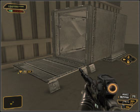 If you do not want to use EMP grenade in order to destroy the turret, then look around for a ladder (to the left) #1 - (6) Aggressive solution: Getting to the administrator Wangs office - Stowing Away - Deus Ex: Human Revolution Game Guide