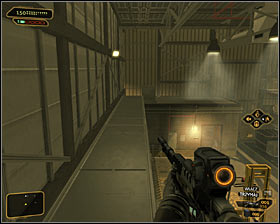 Your exploration of the facility starts in the southern part of the map, specifically in the capsules warehouse - (1) Peaceful solution: Reaching the main square - Rescuing Megan and Her Team - Deus Ex: Human Revolution Game Guide