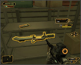 Another storage room #1 is locked with fourth security level lock, but you can use a code 2410 - (6) Aggressive solution: Uploading a virus to the security computer - Rescuing Megan and Her Team - Deus Ex: Human Revolution Game Guide