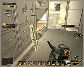Move boxes placed in one of the room corner #1 and enter the air vent - (2) Reaching the tower top - Shutting Down Darrows Signal - Deus Ex: Human Revolution Game Guide