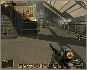 If you do not want to use a camouflage or you cant use it, then you have to bypass insane civilians - (6) Peaceful solution: Reaching the William Taggarts hideout - Shutting Down Darrows Signal - Deus Ex: Human Revolution Game Guide