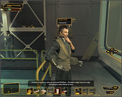 Enter the room and take your time do examine a locker and an unsecured computer terminal - (7) Peaceful solution: Reaching the David Sarifs hideout - Shutting Down Darrows Signal - Deus Ex: Human Revolution Game Guide