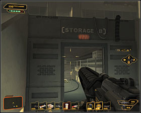 If you run out of ammo during the battle, then you might use two storage rooms located at the very bottom (Storage A and Storage B) #1 #2 - (9) Defeating the Hyron Project - Shutting Down Darrows Signal - Deus Ex: Human Revolution Game Guide