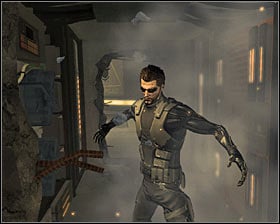 There are also few destroyable walls #1 on the outskirts of this room - (9) Defeating the Hyron Project - Shutting Down Darrows Signal - Deus Ex: Human Revolution Game Guide