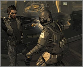 With opening the second module, things get complicated, because a group of insane guards will appear in the area #1 - (9) Defeating the Hyron Project - Shutting Down Darrows Signal - Deus Ex: Human Revolution Game Guide