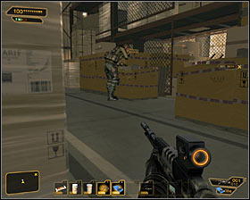 5 - (3) Peaceful option: Getting to the elevator - Securing Sarifs Manufacturing Plant - Deus Ex: Human Revolution Game Guide