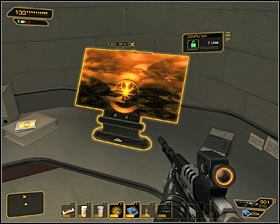 It is time for second terrorist searching for something in the crate #1 - (3) Peaceful option: Getting to the elevator - Securing Sarifs Manufacturing Plant - Deus Ex: Human Revolution Game Guide