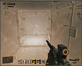 8 - (3) Peaceful option: Getting to the elevator - Securing Sarifs Manufacturing Plant - Deus Ex: Human Revolution Game Guide
