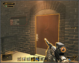 9 - (3) Peaceful option: Getting to the elevator - Securing Sarifs Manufacturing Plant - Deus Ex: Human Revolution Game Guide