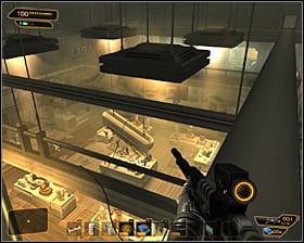 Go through the vent and after few moments youll reach a ladder #1 - (6) Saving hostages - Securing Sarifs Manufacturing Plant - Deus Ex: Human Revolution Game Guide