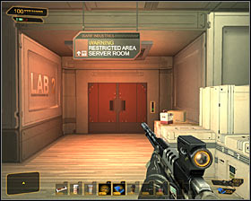 1 - (9) Getting to the server room - Securing Sarifs Manufacturing Plant - Deus Ex: Human Revolution Game Guide
