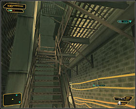 A second option is safer and based on attacking enemies from above - (1) Aggressive option: Reaching the antenna - Stopping the Transmission - Deus Ex: Human Revolution Game Guide