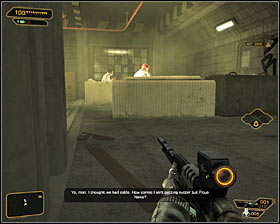 If you didnt cause too many troubles till now, then in the room around a corner youll meet three opponents - (2) Shutting down the antenna - Stopping the Transmission - Deus Ex: Human Revolution Game Guide