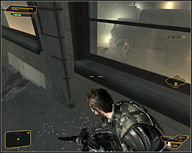 1 - (1) Getting near the main building - Following the Clues in Highland Park - Deus Ex: Human Revolution Game Guide