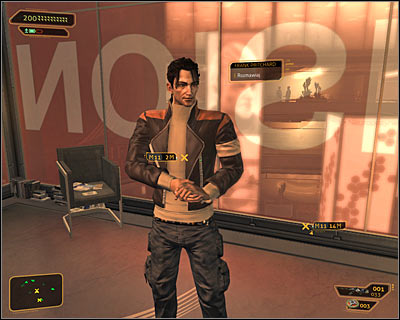 Walk to Pritchard and start the conversation with him - (1) Meeting with Pritchard | Whispers of Conspiracy - Whispers of Conspiracy - Deus Ex: Human Revolution Game Guide