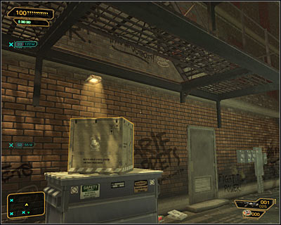 A second option is to use the partially damaged external staircase of the building where Tindall lives - Cloak & Daggers (steps 1-3) - Side quests - Deus Ex: Human Revolution Game Guide