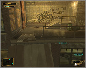 The last option is to use an external staircase of the adjacent building #1 - Cloak & Daggers (steps 1-3) - Side quests - Deus Ex: Human Revolution Game Guide