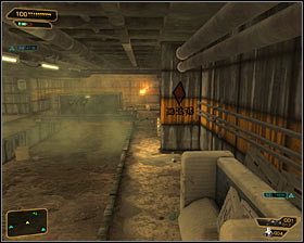A second option is to ignore a tunnel with poisonous gas and in this case you should start with eliminating a bandit who patrols this area #1 - Cloak & Daggers (steps 8-9) - Side quests - Deus Ex: Human Revolution Game Guide