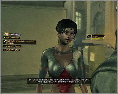 Since youve done all tasks, you can return to Jenny and report to her - Cloak & Daggers (steps 10-13) - Side quests - Deus Ex: Human Revolution Game Guide