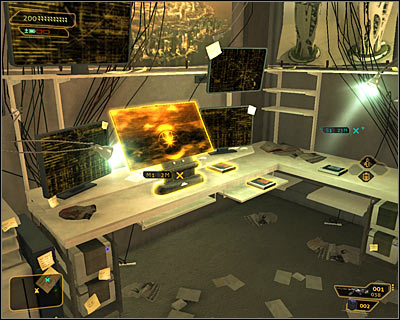It doesnt matter which method youve chosen, because either way youll have to find yourself standing inside the secret room - (5) Exploring the hackers apartment - Hunting the Hacker - Deus Ex: Human Revolution Game Guide