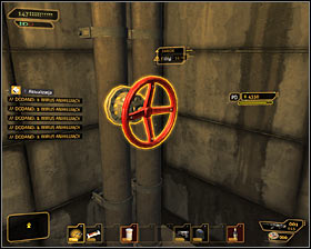 If youve already unlocked an augmentation called Implanted Rebreather, then you can proceed forward, because the fumes wont hurt you in any way - (6) Getting inside the Hive nightclub - Hunting the Hacker - Deus Ex: Human Revolution Game Guide