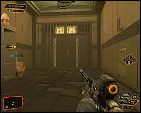 1 - (11) Travelling through the locker room area - Hunting the Hacker - Deus Ex: Human Revolution Game Guide